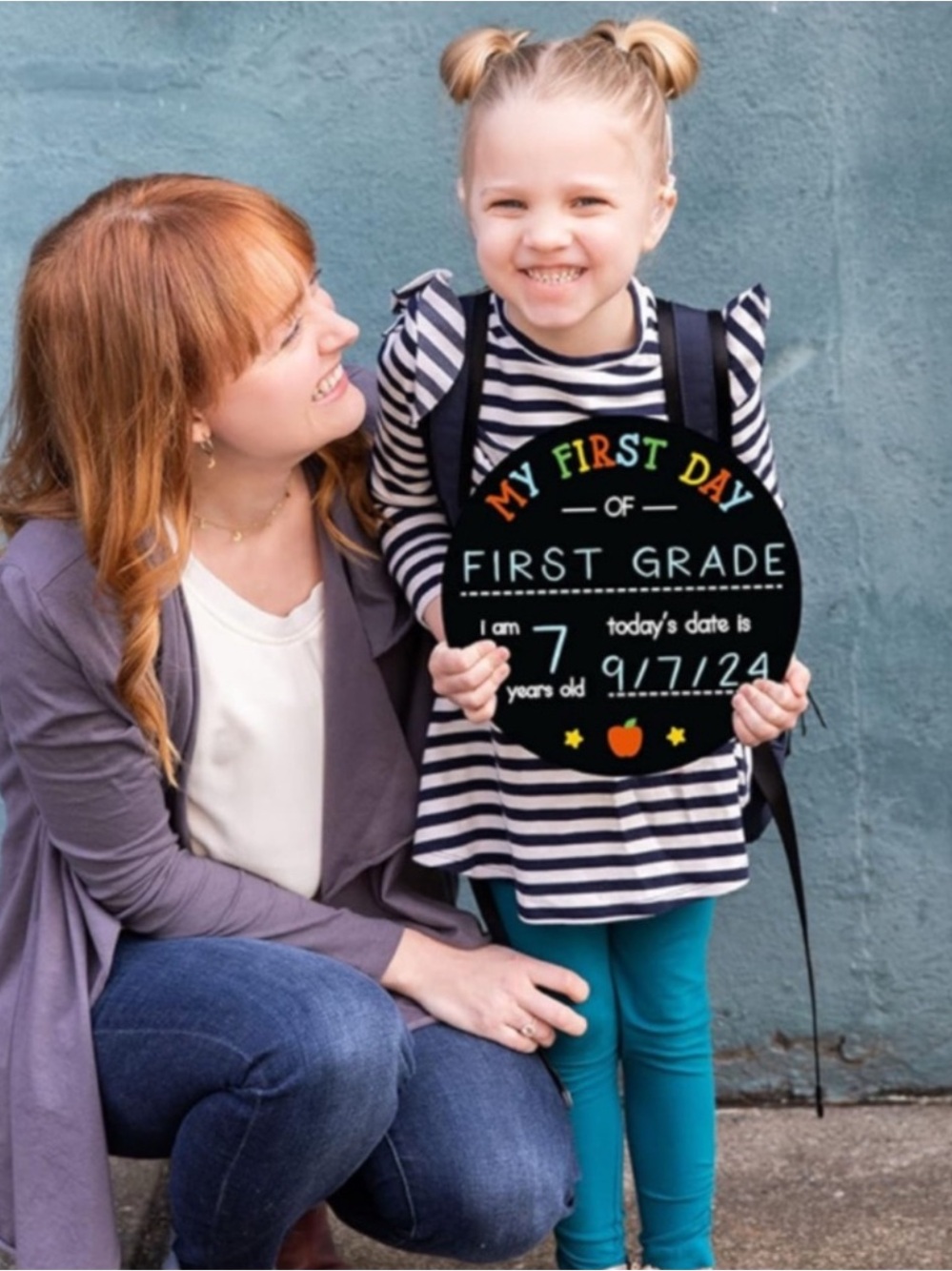 My First Day Chalkboard Sign
